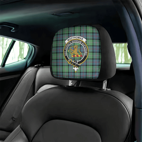 MacThomas Ancient Tartan Classic Crest Headrest Covers