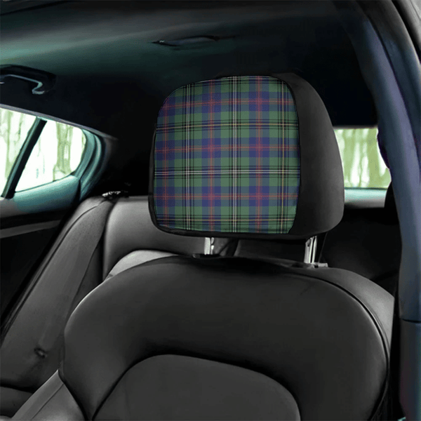 Wood Modern Tartan Classic Headrest Covers