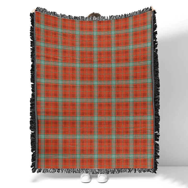 Morrison Red Ancient Tartan Classic Woven Blanket
