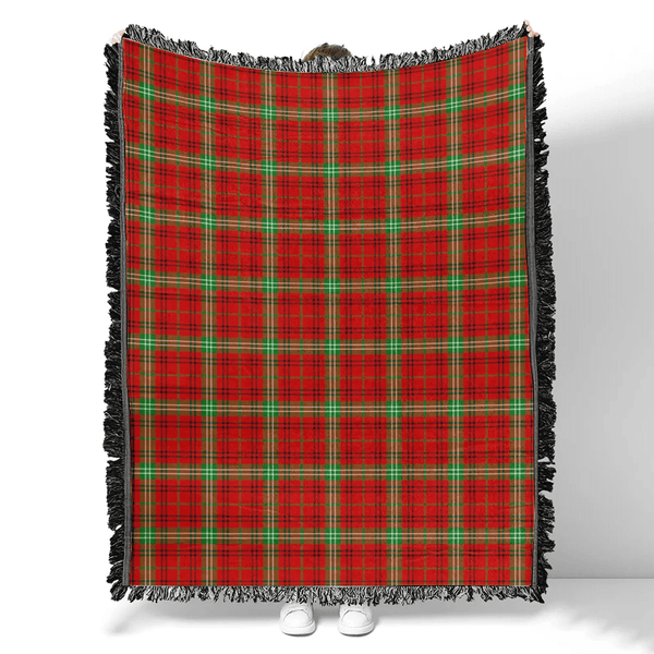 Morrison Red Modern Tartan Classic Woven Blanket