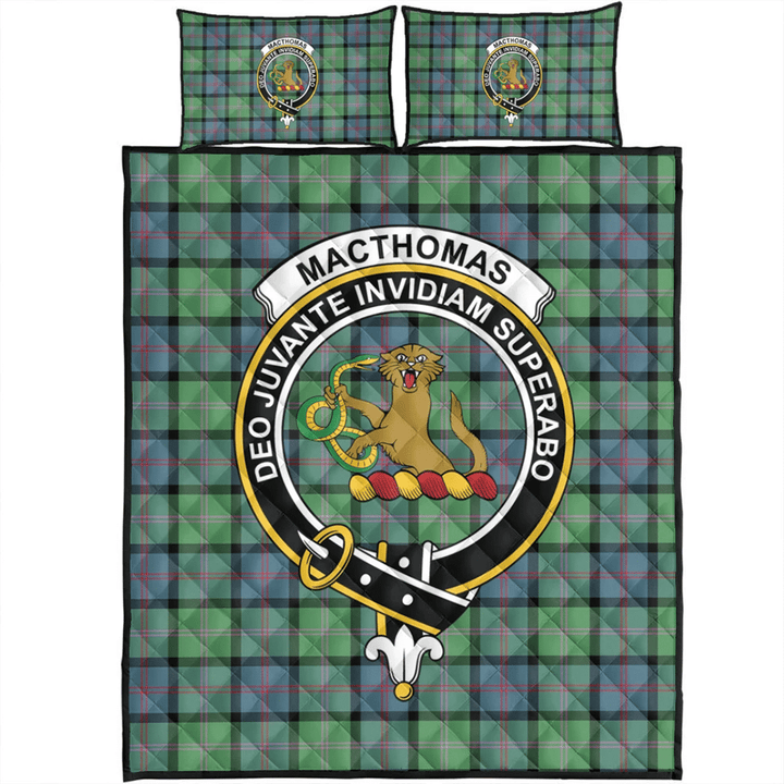 MacThomas Ancient Tartan Classic Crest Quilt Bed Set