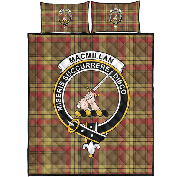 MacMillan Old Weathered Tartan Classic Crest Quilt Bed Set