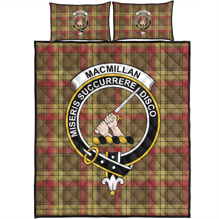 MacMillan Old Weathered Tartan Classic Crest Quilt Bed Set