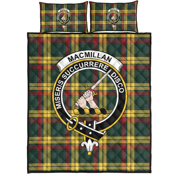 MacMillan Old Modern Tartan Classic Crest Quilt Bed Set