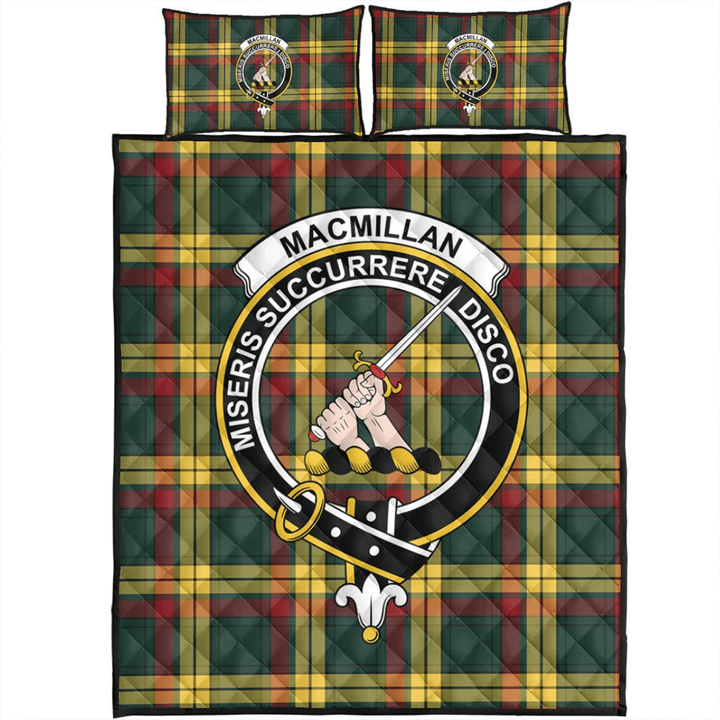 MacMillan Old Modern Tartan Classic Crest Quilt Bed Set