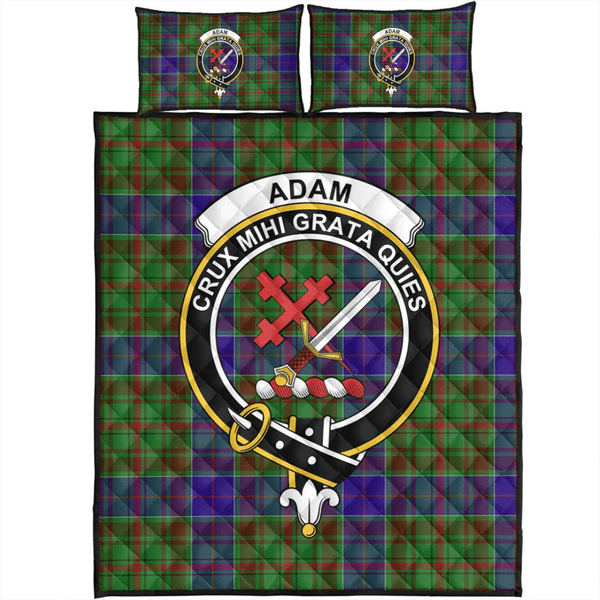 Adam Tartan Classic Crest Quilt Bed Set