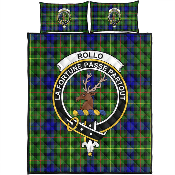 Rollo Modern Tartan Classic Crest Quilt Bed Set