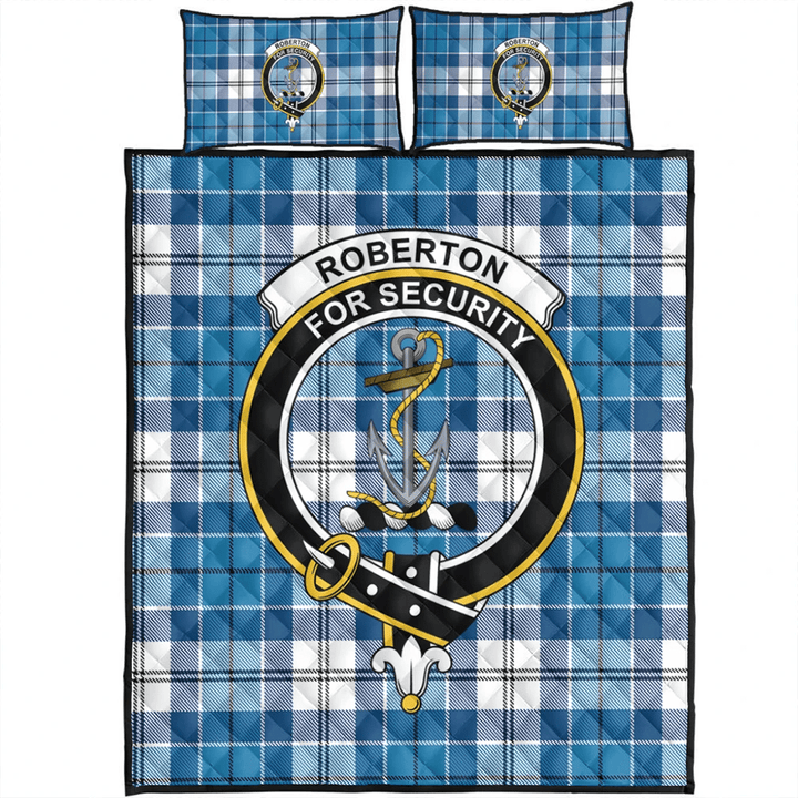 Roberton Tartan Classic Crest Quilt Bed Set