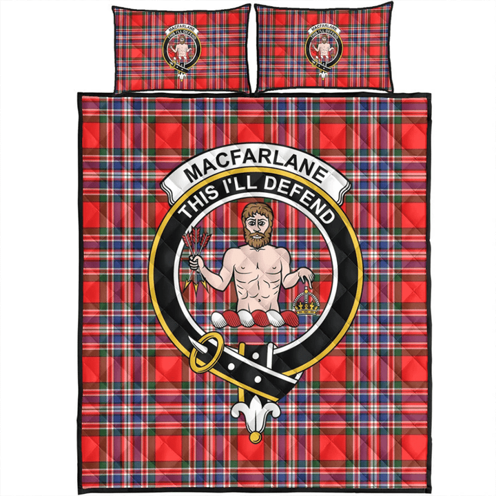 MacFarlane Modern Tartan Classic Crest Quilt Bed Set