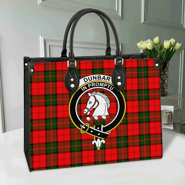 Dunbar Modern Tartan Classic Crest Leather Bag