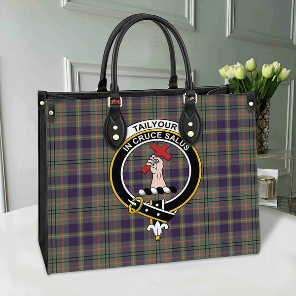 Tailyour Tartan Classic Crest Leather Bag