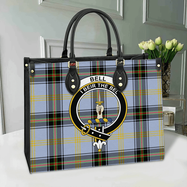 Bell of the Borders Tartan Classic Crest Leather Bag