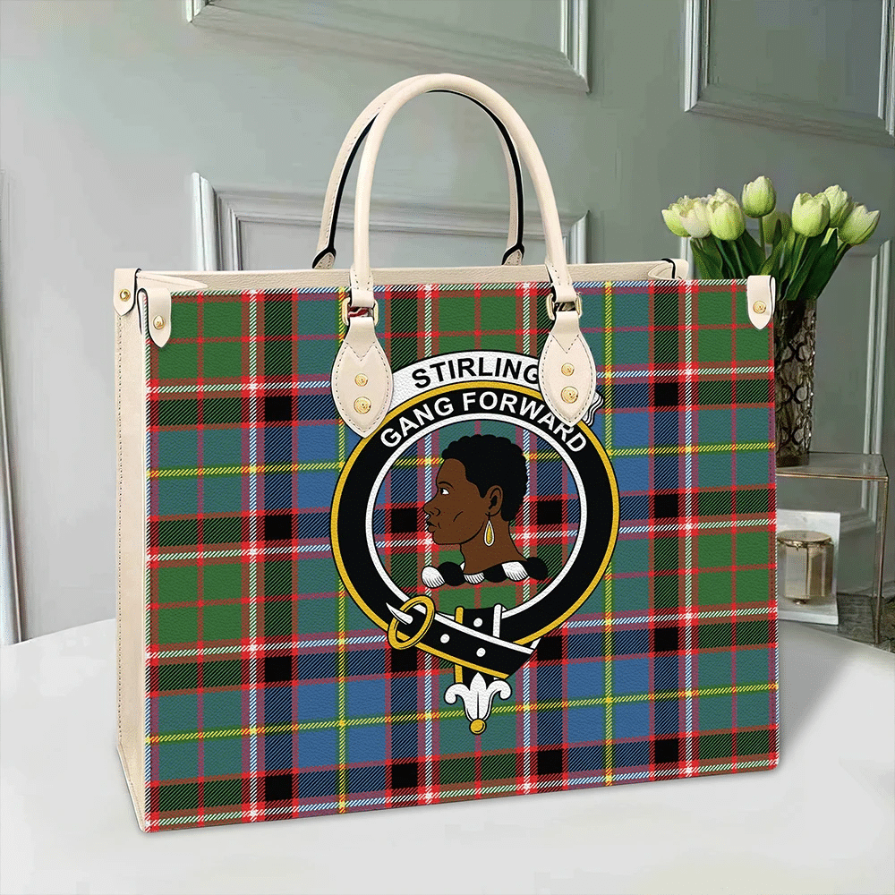 Stirling & Bannockburn District Tartan Crest Sherpa Hoodie