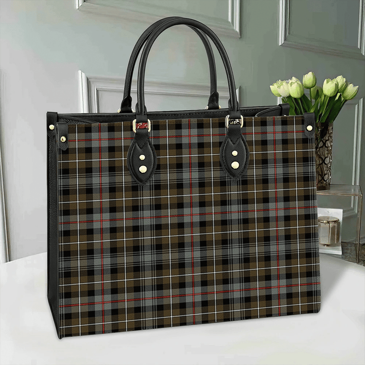 MacKenzie Weathered Tartan Classic Leather Bag