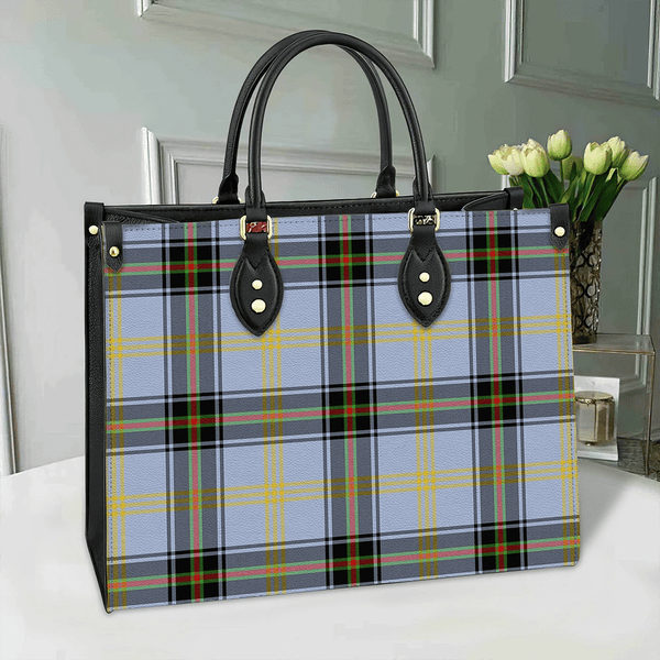 Bell of the Borders Tartan Classic Leather Bag