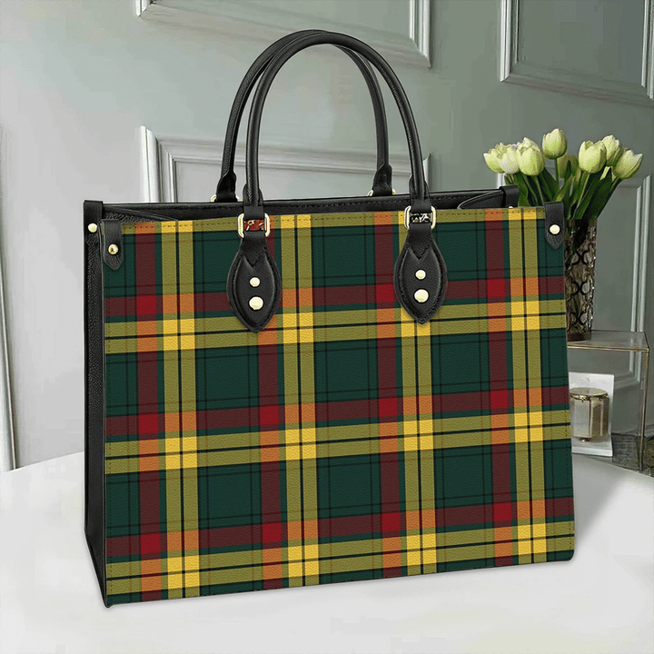 MacMillan Old Modern Tartan Classic Leather Bag
