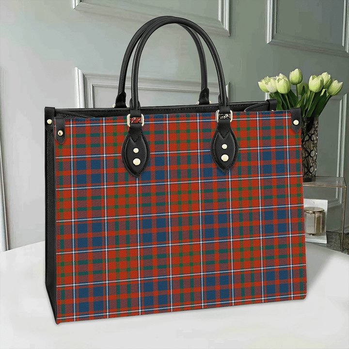 Cameron of Lochiel Ancient Tartan Classic Leather Bag