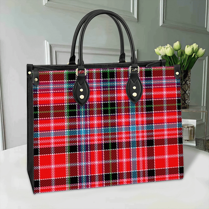 Aberdeen District Tartan Classic Leather Bag