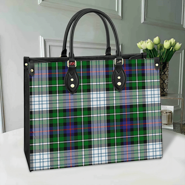 MacKenzie Dress Modern Tartan Classic Leather Bag