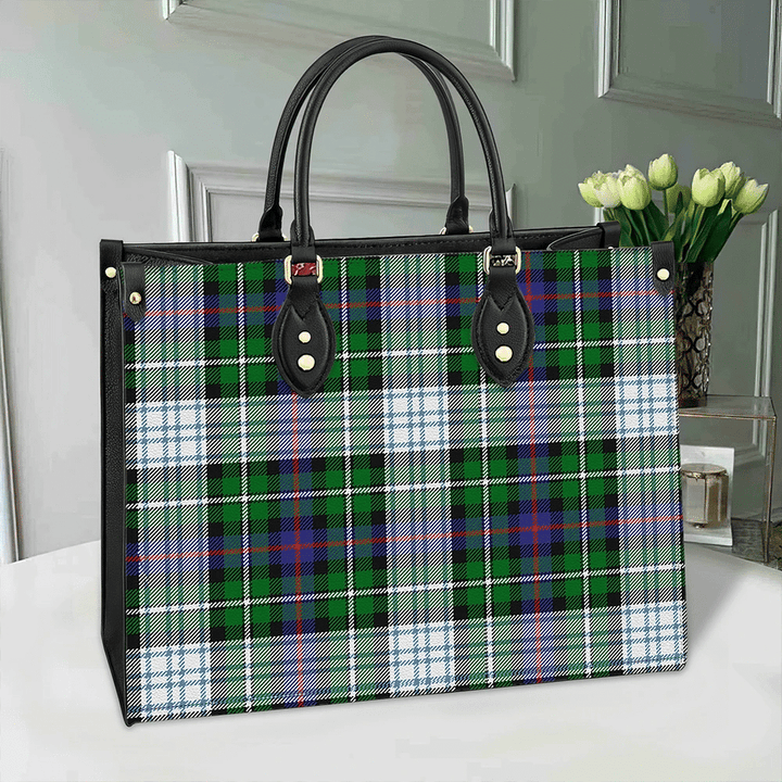 MacKenzie Dress Modern Tartan Classic Leather Bag