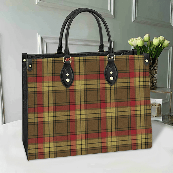 MacMillan Old Weathered Tartan Classic Leather Bag