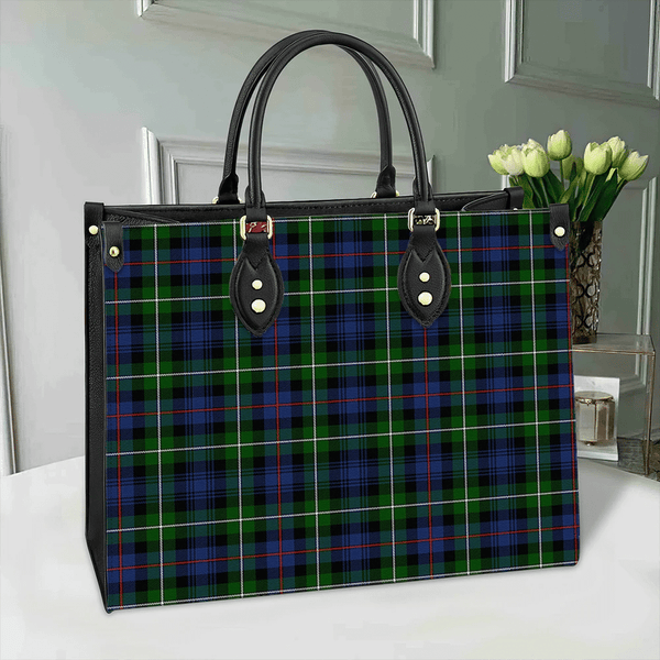 MacKenzie Modern Tartan Classic Leather Bag