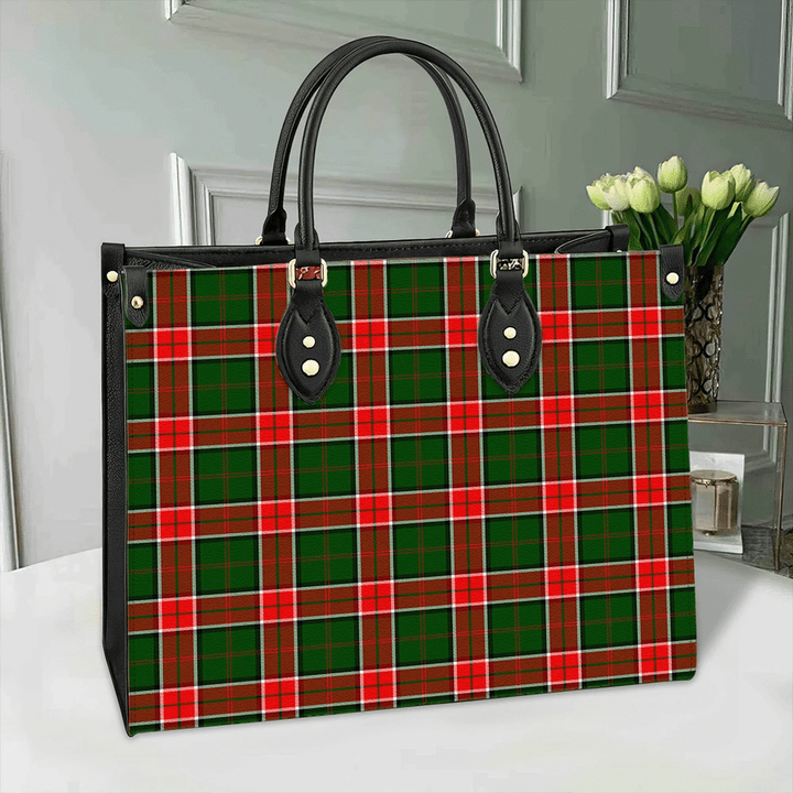 Pollock Modern Tartan Classic Leather Bag