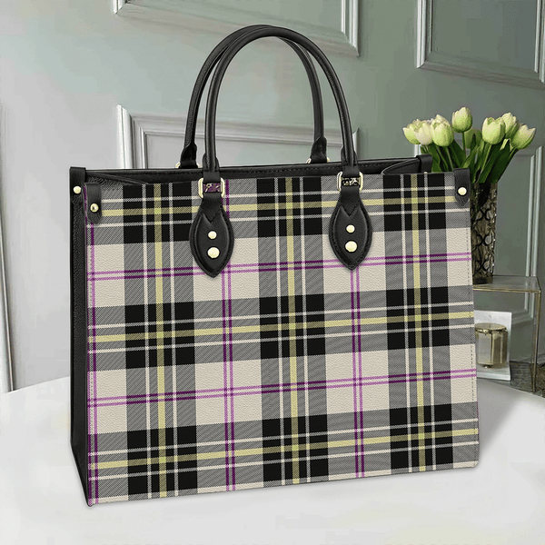 MacPherson Dress Ancient Tartan Classic Leather Bag