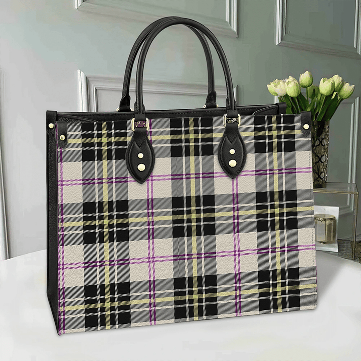 MacPherson Dress Ancient Tartan Classic Leather Bag