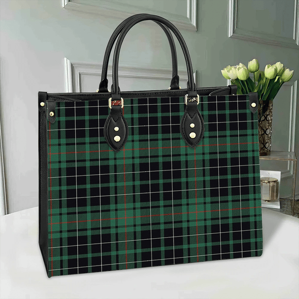 MacAulay Hunting Ancient Tartan Classic Leather Bag