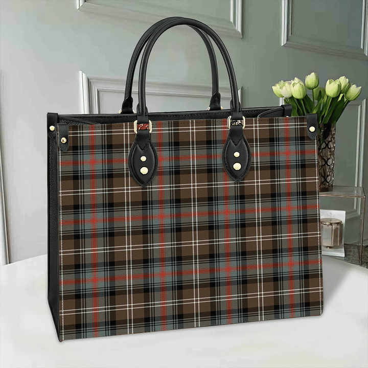 Sutherland Weathered Tartan Classic Leather Bag