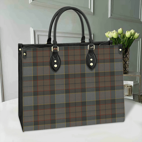 Outlander Fraser Tartan Classic Leather Bag