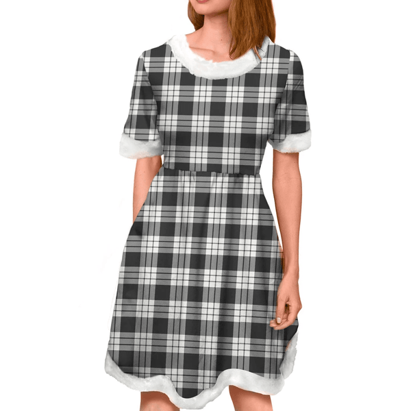 MacFarlane Black & White Tartan Classic Christmas Dress