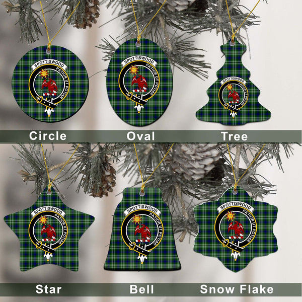 Spottiswood Tartan Classic Ceramic Ornament Ver2
