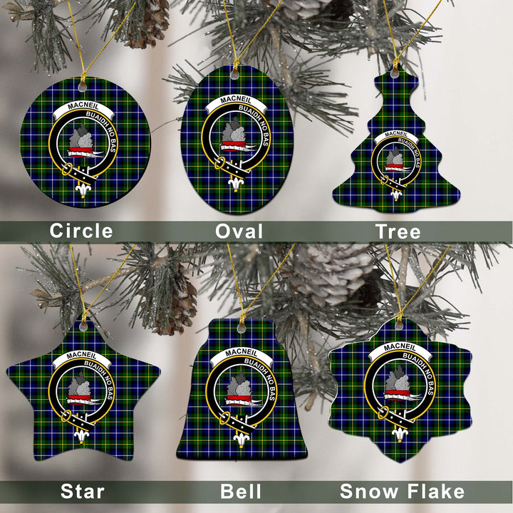MacNeil of Barra Tartan Classic Ceramic Ornament Ver2