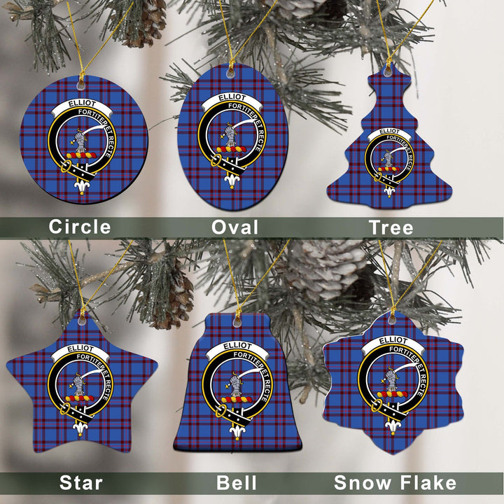 Elliot Tartan Classic Ceramic Ornament Ver2