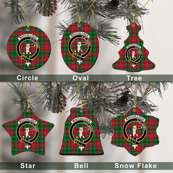 MacCulloch (McCulloch) Tartan Classic Ceramic Ornament Ver2