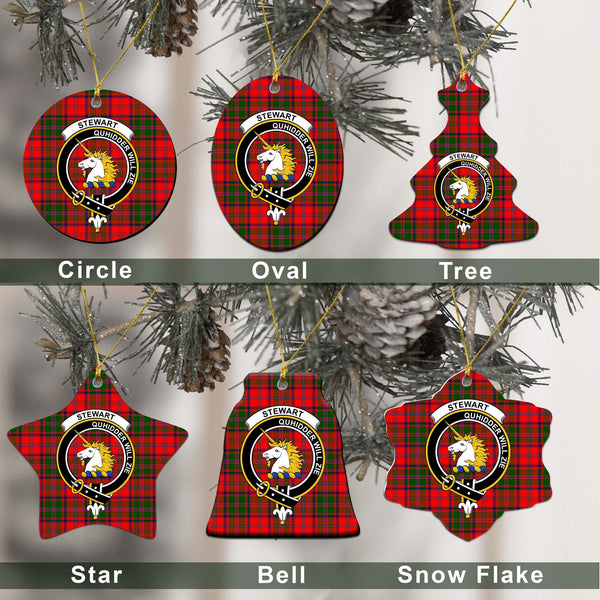 Stewart (of Appin) Tartan Classic Ceramic Ornament Ver2