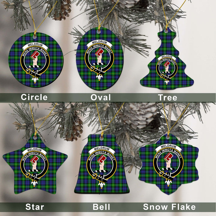 Meldrum Tartan Classic Ceramic Ornament Ver2