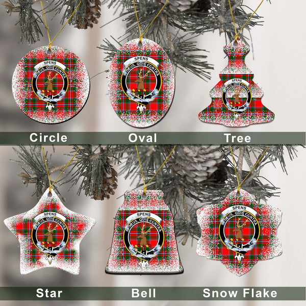 Spens (or Spence) Tartan Classic Ceramic Ornament