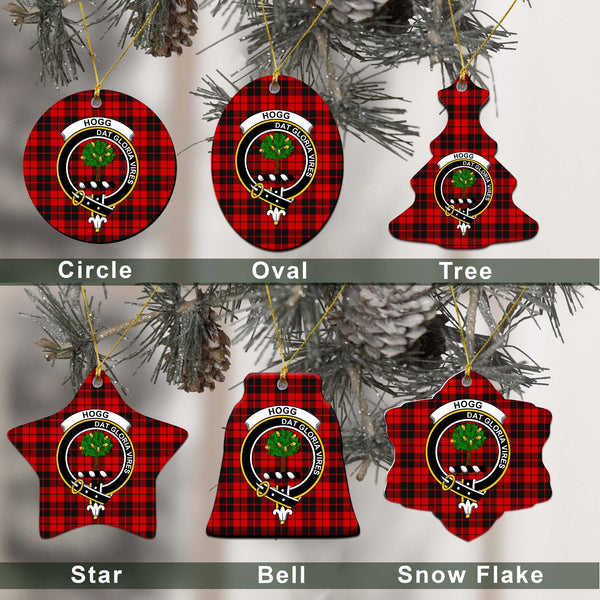 Hogg (or Hog) Tartan Classic Ceramic Ornament Ver2