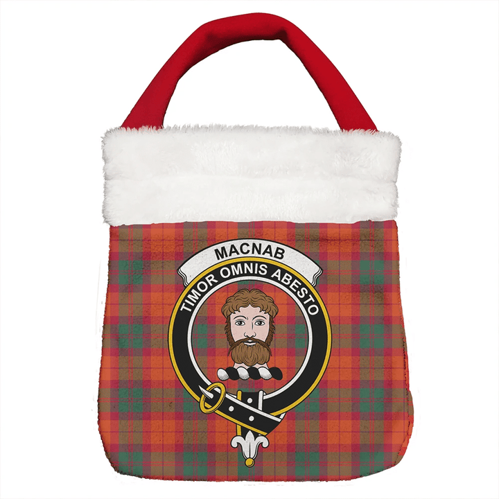 MacNab Ancient Tartan Classic Crest Christmas Gift Bag