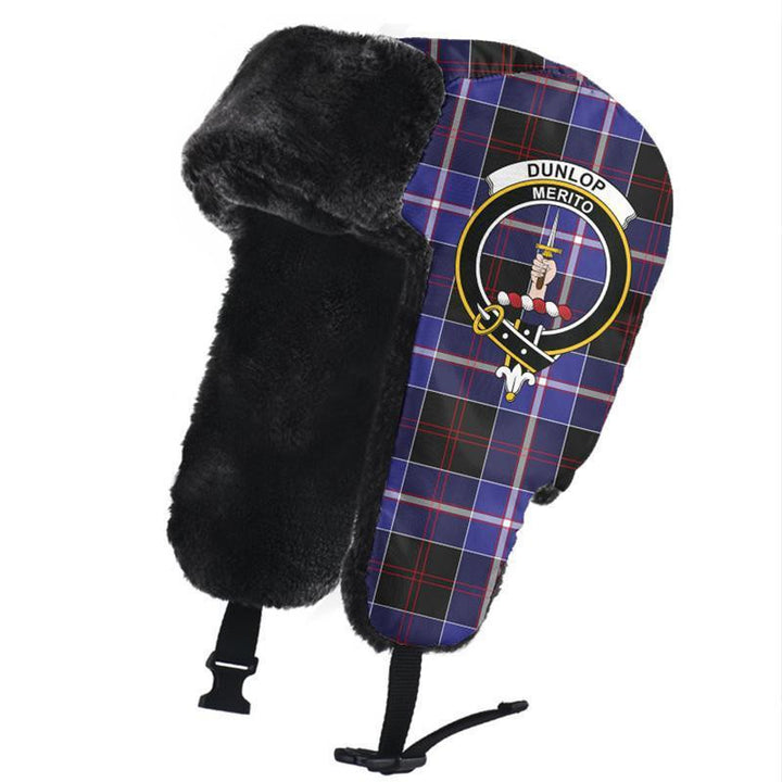 Dunlop Modern Tartan Classic Crest Trapper Hat