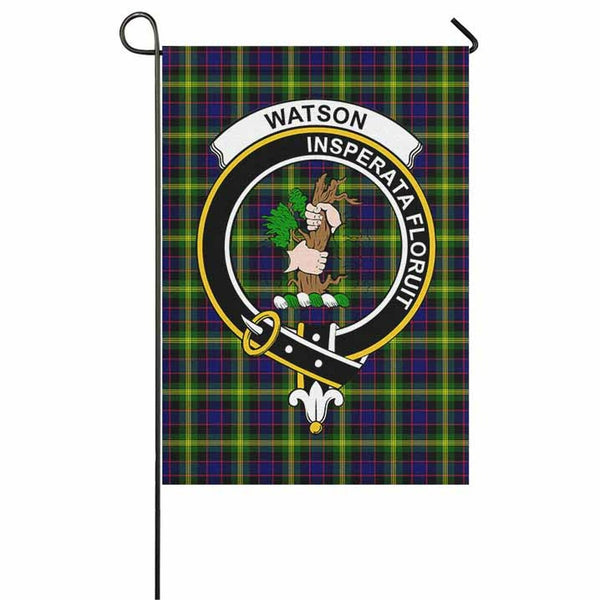 Watson Tartan Classic Crest Garden Flag