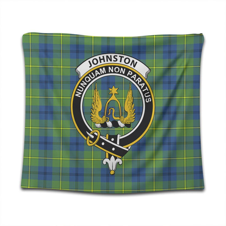 Johnston Ancient Tartan Classic Crest Tapestry
