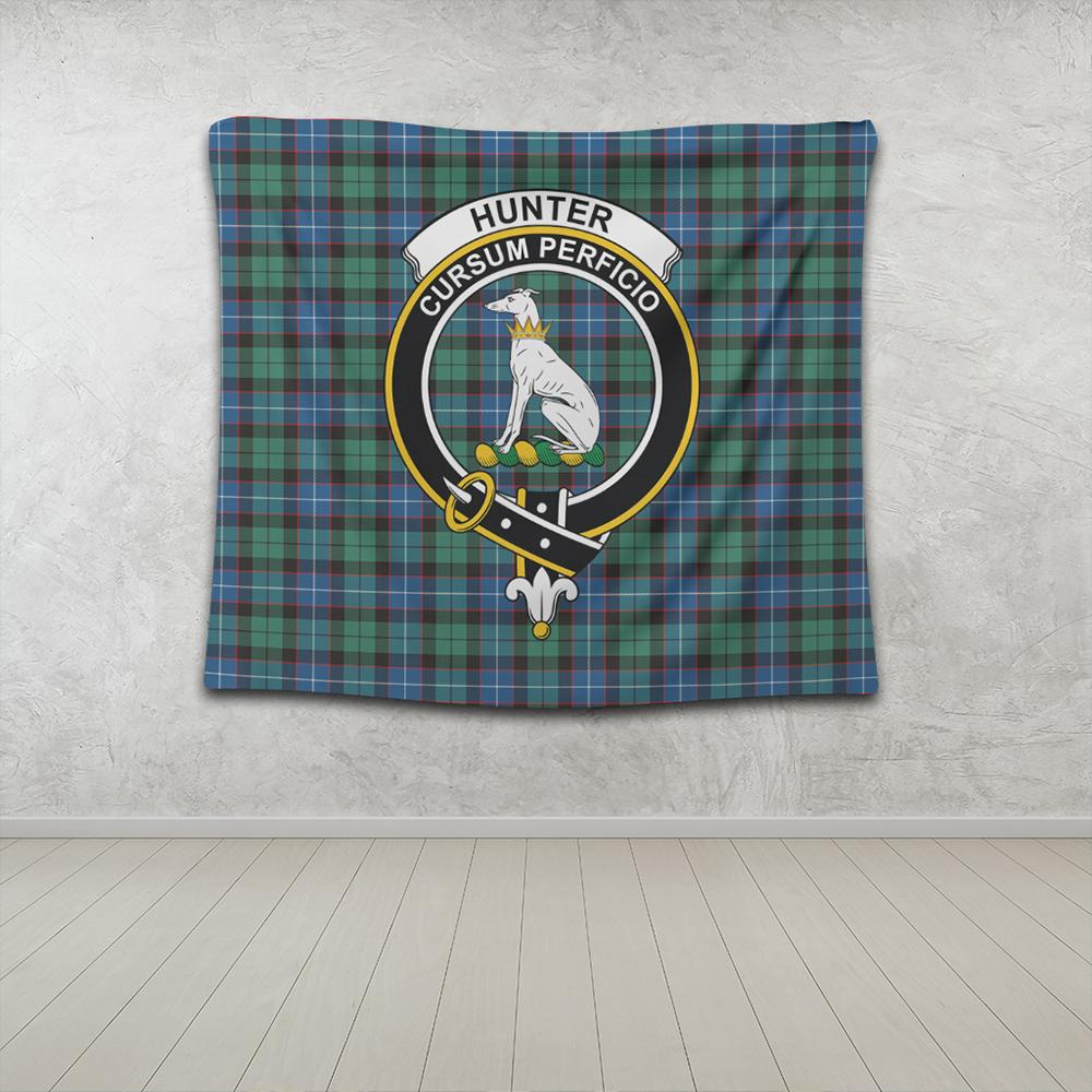 Gray Hunting Tartan Crest Men's Short - Cross Style