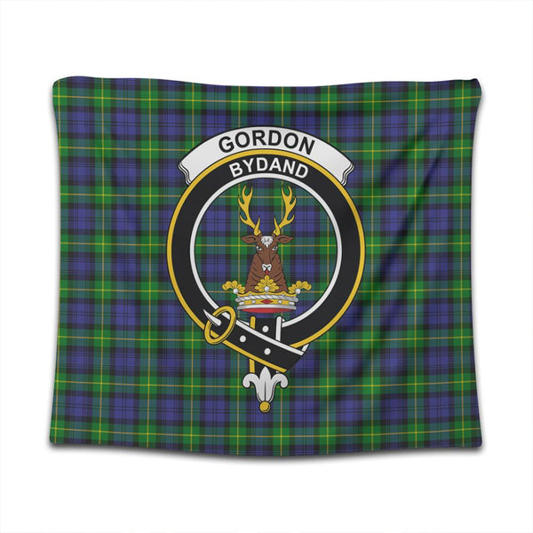 Gordon Modern Tartan Classic Crest Tapestry