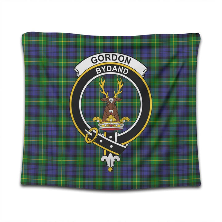 Gordon Modern Tartan Classic Crest Tapestry
