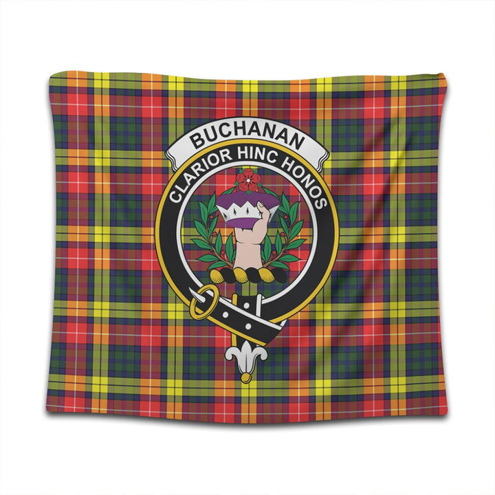 Buchanan Modern Tartan Classic Crest Tapestry