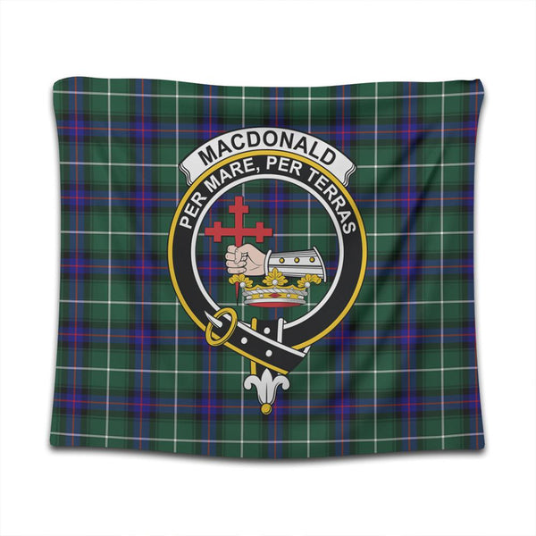 MacDonald of the Isles Hunting Modern Tartan Classic Crest Tapestry